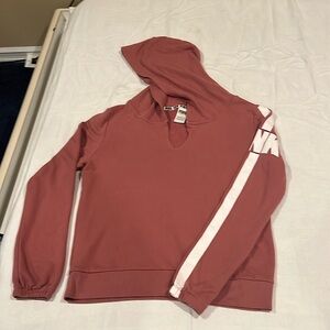 Victoria secret rose colored hoodie